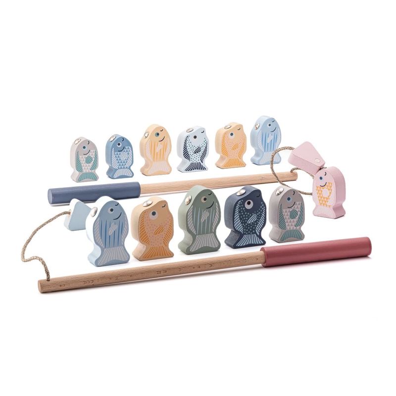 Fiskespill med Magneter - Tre | Cubika