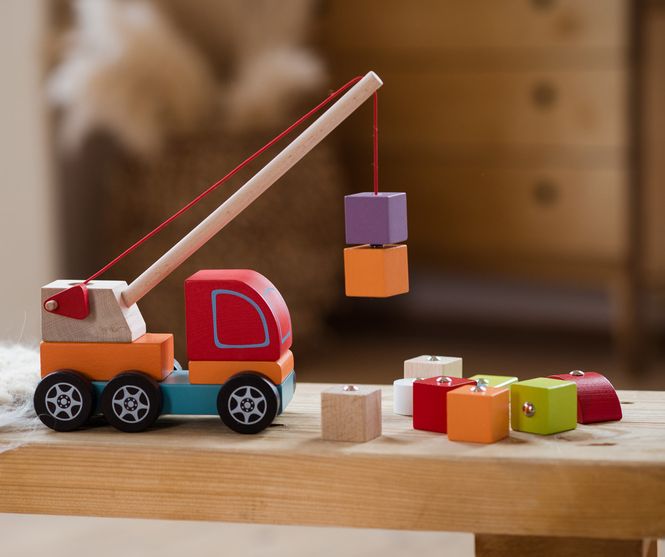 Hovedbilde Magnetisk Kranbil - Tre | Cubika