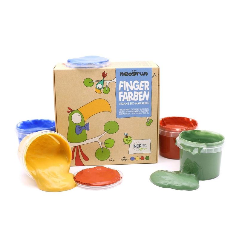 Økologisk Fingermaling 4-pk - Aki