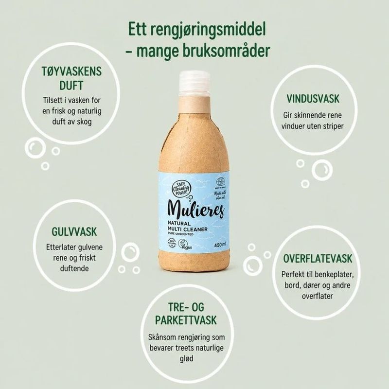 Universalrengjøring - Duftfri | Mulieres