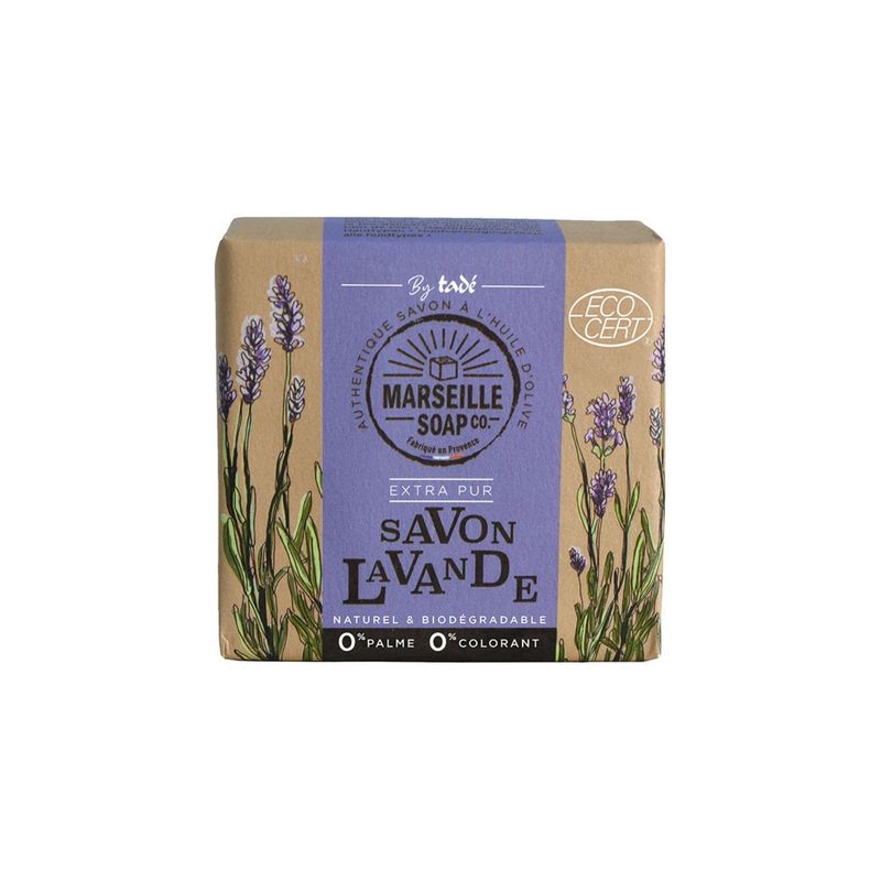 Fast Marseille-såpe - Lavender (100g)