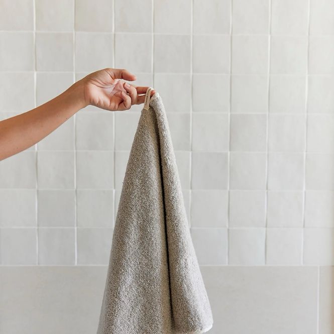 Hovedbilde Håndkle Grå - Økologisk Bomull (50x100 cm)