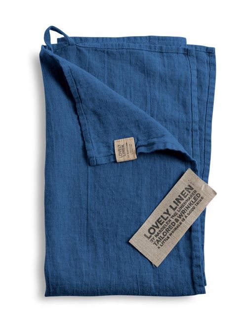 Hovedbilde Kjøkkenhåndkle i Lin - Denim Blå | Lovely Linen