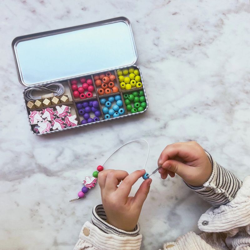 DIY-Kit - Armbånd m/Enhjørninger (5 stk) | Cotton Twist