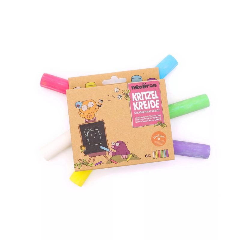 Barnas Regnbuekritt (6-pk) | Neogrün