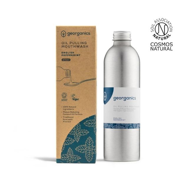 Hovedbilde Georganics Oil Pulling Mouthwash - Peppermint (275 ml)
