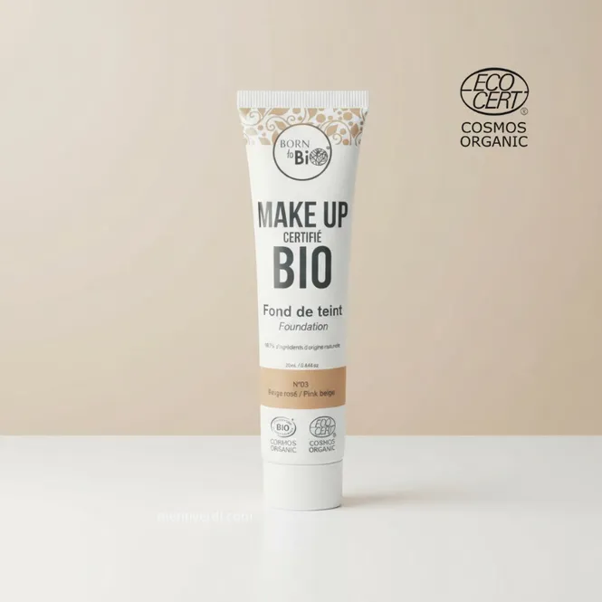 Hovedbilde Organic Foundation - Pink Beige N°3 | Born to Bio