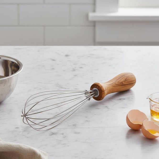 Hovedbilde Kjøkkenvisp - Oliventre og Rustfritt Stål